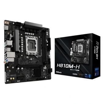 ASRock H810M-H Motherboard Micro ATX με Intel 1851 Socket 90-MXBSZ0-A0UAYZ 90-MXBSZ0-A0UAYZ
