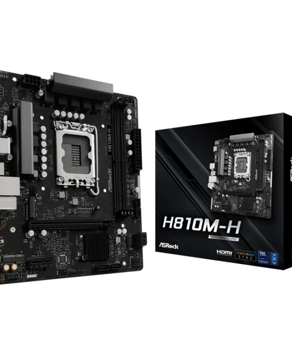 ASRock H810M-H Motherboard Micro ATX με Intel 1851 Socket 90-MXBSZ0-A0UAYZ 90-MXBSZ0-A0UAYZ