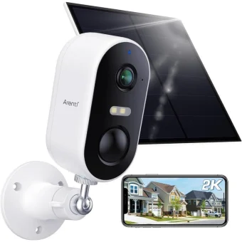 Arenti GO3G+SP2 IP Κάμερα Παρακολούθησης 4G Full HD+ 4MP Αδιάβροχη Μπαταρίας με Αμφίδρομη Επικοινωνία