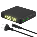 Goobay Βάση Φόρτισης GaN με 2 Θύρες USB-A και 2 Θύρες USB-C 65W Power Delivery σε Μαύρο χρώμα (65813) 65813 - Image 2