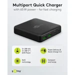 Goobay Βάση Φόρτισης GaN με 2 Θύρες USB-A και 2 Θύρες USB-C 65W Power Delivery σε Μαύρο χρώμα (65813) 65813 - Image 4