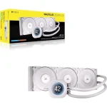 Corsair NAUTILUS 360 RS LCD Υδρόψυξη Επεξεργαστή Τριπλού Ανεμιστήρα 120mm για Socket AM4/AM5/1700 Λευκή - Image 2