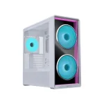 Lian Li Lancool 217 INF Midi Tower Κουτί Υπολογιστή με Πλαϊνό Παράθυρο και ARGB Φωτισμό Λευκό