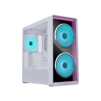 Lian Li Lancool 217 INF Midi Tower Κουτί Υπολογιστή με Πλαϊνό Παράθυρο και ARGB Φωτισμό Λευκό