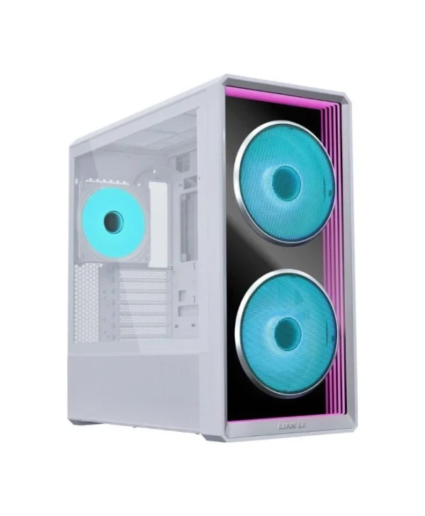 Lian Li Lancool 217 INF Midi Tower Κουτί Υπολογιστή με Πλαϊνό Παράθυρο και ARGB Φωτισμό Λευκό