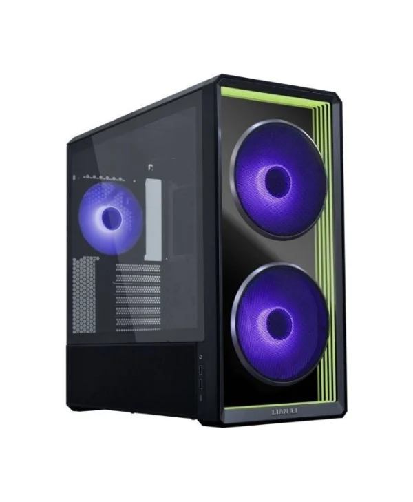 Lian Li Lancool 217 INF Midi Tower Κουτί Υπολογιστή με Πλαϊνό Παράθυρο και ARGB Φωτισμό Μαύρο