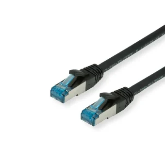 S/FTP Cat.6a Καλώδιο Δικτύου Ethernet 0.15m Μαύρο 1τμχ
