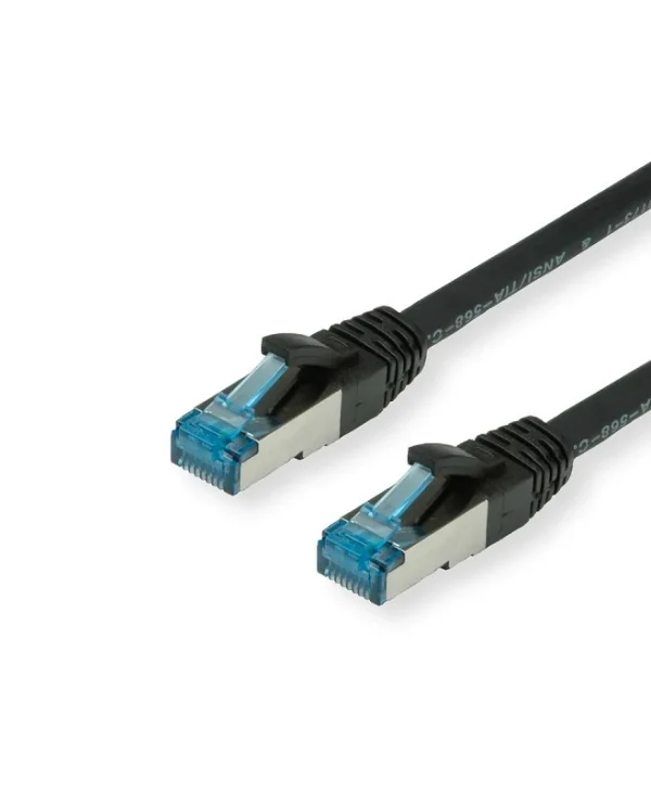 S/FTP Cat.6a Καλώδιο Δικτύου Ethernet 0.15m Μαύρο 1τμχ