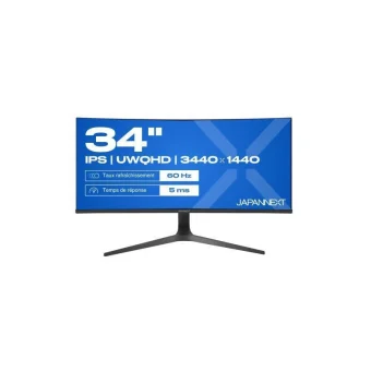 Japannext JN-IPS340UWQHD60C-C65W-HS Ultrawide IPS HDR Curved Monitor 34" QHD 3440x1440 JN-IPS340UWQHD60C-C65W-HS