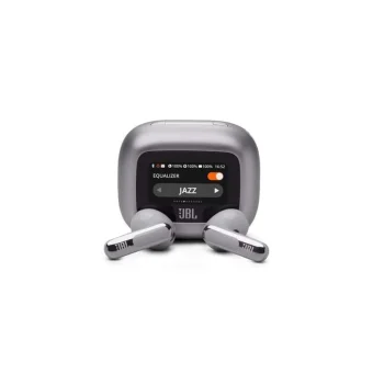 JBL Live Flex 3 Earbud Bluetooth Handsfree Ακουστικά με Αντοχή στον Ιδρώτα και Θήκη Φόρτισης Ασημί