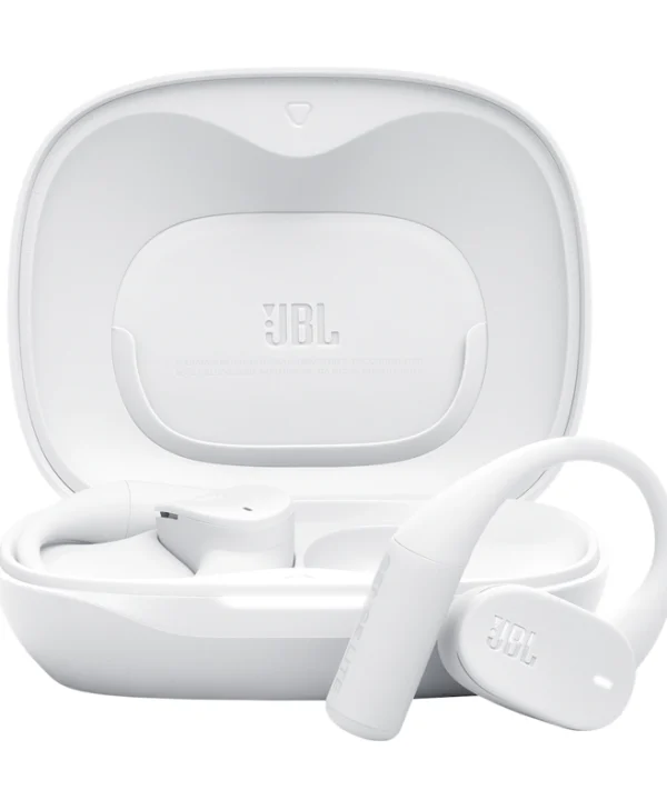 JBL Sense Lite Open Ear Bluetooth Handsfree Ακουστικά με Αντοχή στον Ιδρώτα και Θήκη Φόρτισης Λευκά
