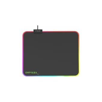 Inca IMP-024 Gaming Mouse Pad Medium 320mm με RGB Φωτισμό Μαύρο IMP-024