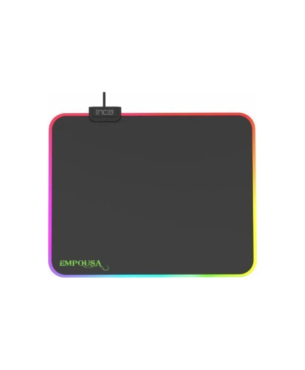 Inca IMP-024 Gaming Mouse Pad Medium 320mm με RGB Φωτισμό Μαύρο IMP-024