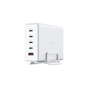 D-Link Βάση Φόρτισης GaN με Θύρα USB-A και 4 Θύρες USB-C 240W Power Delivery σε Λευκό χρώμα (DCF-241)