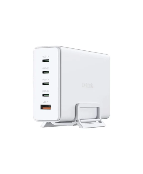 D-Link Βάση Φόρτισης GaN με Θύρα USB-A και 4 Θύρες USB-C 240W Power Delivery σε Λευκό χρώμα (DCF-241)
