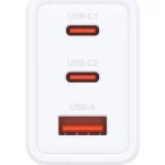 D-Link Φορτιστής Χωρίς Καλώδιο GaN με Θύρα USB-A και 2 Θύρες USB-C 65W Power Delivery Λευκός (DCP-651) DCP-651 - Image 2
