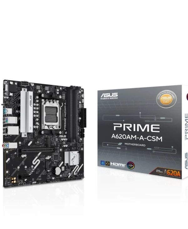 Asus Prime A620AM-A-CSM Motherboard Micro ATX με AMD AM5 Socket 90MB1MY0-M0EAYC 90MB1MY0-M0EAYC