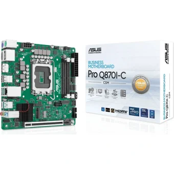 Asus PRO Q870I-C-CSM Motherboard Mini ITX με Intel 1851 Socket 90MB1MPP-M0EAYC 90MB1MPP-M0EAYC