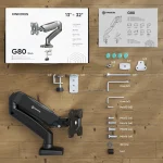Onkron Βάση Γραφείου Οθόνης έως 32" με Βραχίονα (G80-B) G80-B - Image 4