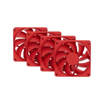 HYTE FA12 Case Fan 120mm με Χωρίς Led Φωτισμό 4τμχ Κόκκινο