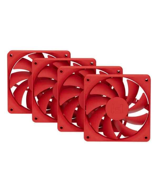 HYTE FA12 Case Fan 120mm με Χωρίς Led Φωτισμό 4τμχ Κόκκινο