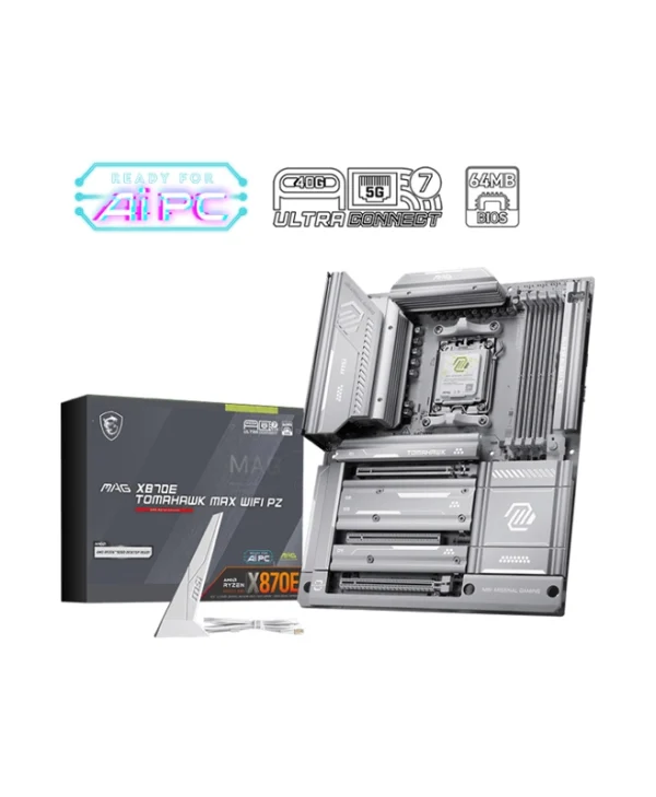 MSI MAG X870E TOMAHAWK MAX WIFI PZ Motherboard ATX με AMD AM5 Socket 7E84-002R 7E84-002R