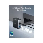 Anker Φορτιστής Χωρίς Καλώδιο GaN με Θύρα USB-A και 2 Θύρες USB-C 100W Μαύρος (736 Nano II) - Image 2
