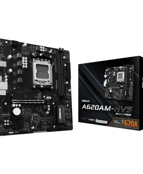 ASRock A620AM-HVS Motherboard Micro ATX με AMD AM5 Socket 90-MXBSR0-A0UAYZ 90-MXBSR0-A0UAYZ