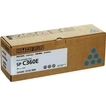 Ricoh SP C360 Γνήσιο Toner Laser Εκτυπωτή Κυανό 1500 Σελίδων (408189) 408189