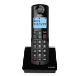 Alcatel S280 Ασύρματο Τηλέφωνο Duo με Ελληνικό Μενού Μαύρο - Image 3