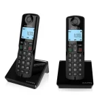 Alcatel S280 Ασύρματο Τηλέφωνο Duo με Ελληνικό Μενού Μαύρο - Image 4