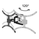 HAMA 00220837 Βάση Τηλεόρασης Τοίχου έως 90" και 50kg Μαύρο 00220837 - Image 5