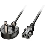 Lindy Type G (UK) - IEC C13 Cable 2m Μαύρο 30433 30433 - Image 2