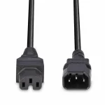 Lindy IEC C14 - IEC C15 Cable 2m Μαύρο 30314 30314 - Image 3