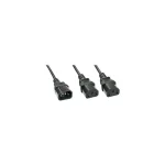 Lindy IEC C14 - IEC C13 Cable 1m Μαύρο 30363 30363