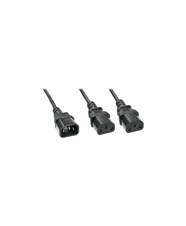 Lindy IEC C14 - IEC C13 Cable 1m Μαύρο 30363 30363