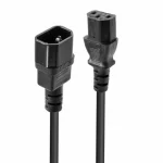 Lindy IEC C14 - IEC C13 Cable 0.5m Μαύρο 30320 30320