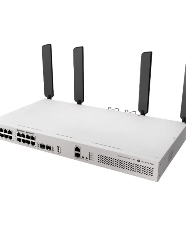 MikroTik CRS418-8P-8G-2S+5AXQ2AXQ-RM v7 Managed L2 PoE+ Switch με 16 Θύρες Gigabit (1Gbps) Ethernet και 2 SFP Θύρες CRS418-8P-8G-2S+5AXQ2AXQ-RM