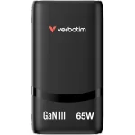 Verbatim Φορτιστής Χωρίς Καλώδιο GaN με 2 Θύρες USB-C 65W Μαύρος (Fold 'n' Go) - Image 2