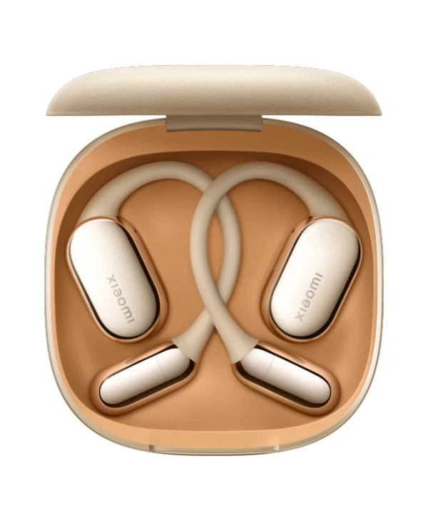 Xiaomi OpenWear Stereo Pro Open Ear Bluetooth Handsfree Ακουστικά με Αντοχή στον Ιδρώτα και Θήκη Φόρτισης Sand Gold