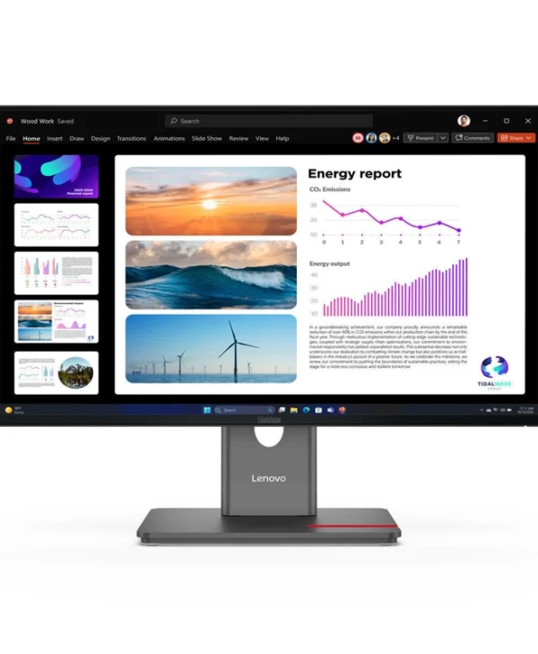 Lenovo ThinkVision P24Q-40 IPS Monitor 23.8" QHD 2560x1440 με Χρόνο Απόκρισης 6ms GTG