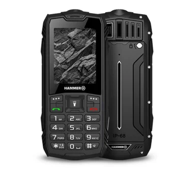 Hammer Rock Dual SIM Κινητό με Κουμπιά Μαύρο