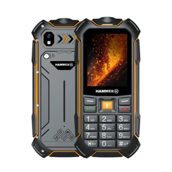 Hammer Boost 2 LTE Dual SIM Ανθεκτικό Κινητό με Κουμπιά Μαύρο