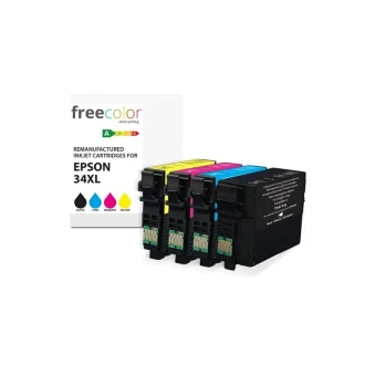 Freecolor Πακέτο Συμβατών Μελανιών Εκτυπωτή InkJet Epson Epson 34xl 30ml Μαύρο 1τμχ