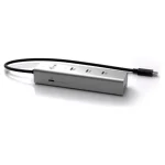 i-tec Metal USB 3.2 Hub 5 Θυρών με σύνδεση USB-C & Θύρα Φόρτισης Ασημί - Image 2