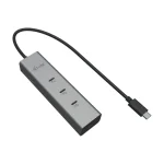 i-tec Metal USB 3.2 Hub 5 Θυρών με σύνδεση USB-C & Θύρα Φόρτισης Ασημί - Image 4