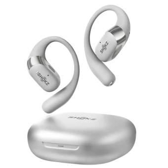 Shokz OpenFit 2+ Open Ear Bluetooth Handsfree Ακουστικά με Αντοχή στον Ιδρώτα και Θήκη Φόρτισης Γκρι