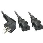 Lindy IEC C13 - Schuko Cable 2m Μαύρο 30048 30048