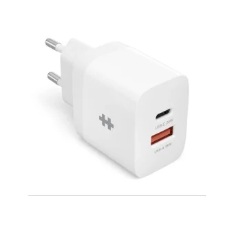 Targus Φορτιστής Χωρίς Καλώδιο με Θύρα USB-A και Θύρα USB-C 20W Power Delivery Λευκός (HyperJuice)