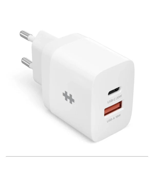 Targus Φορτιστής Χωρίς Καλώδιο με Θύρα USB-A και Θύρα USB-C 20W Power Delivery Λευκός (HyperJuice)